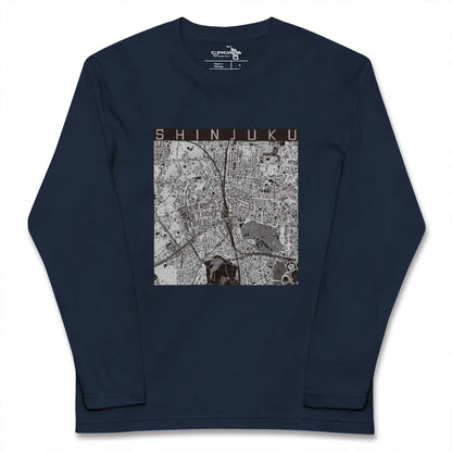 【新宿（東京都）】地図柄ロングスリーブTシャツ