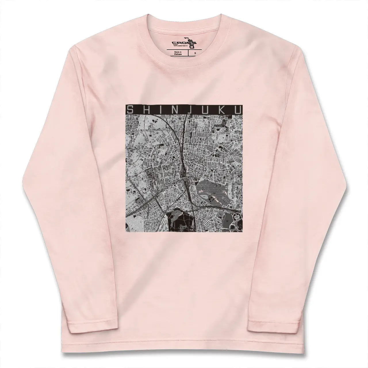 【新宿（東京都）】地図柄ロングスリーブTシャツ