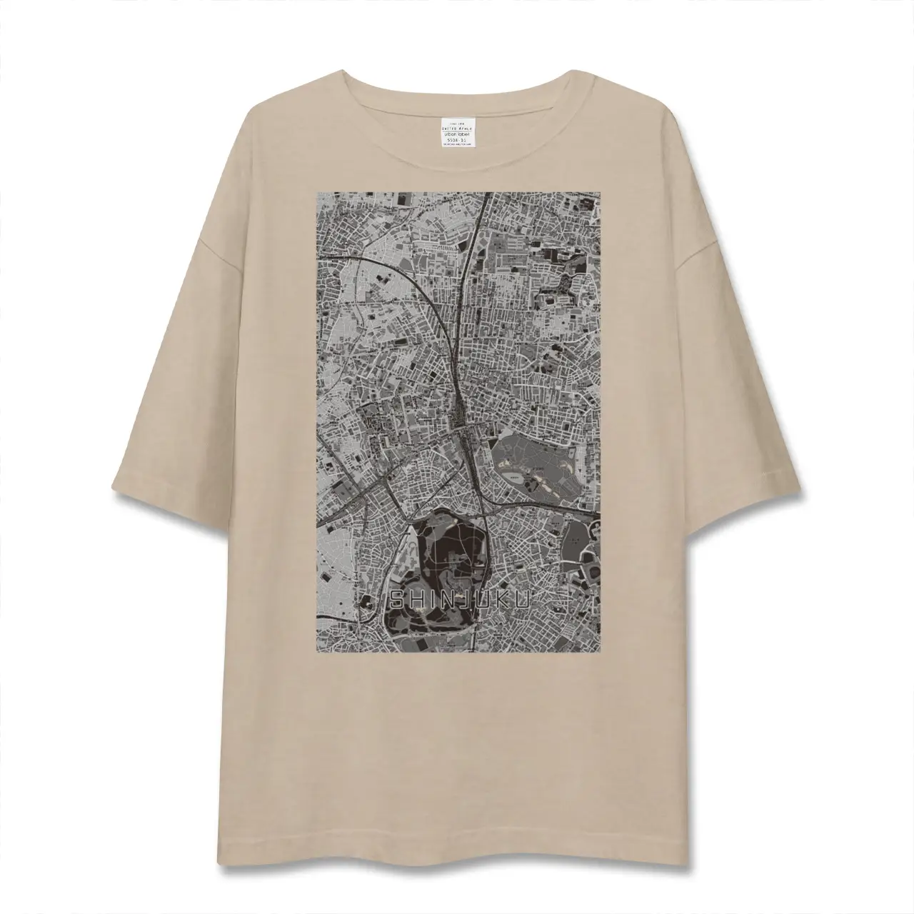 【新宿（東京都）】地図柄ビッグシルエットTシャツ