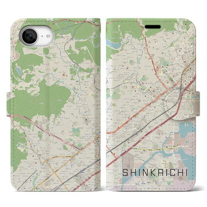 【新開地（兵庫県）】地図柄iPhoneケース（手帳タイプ）