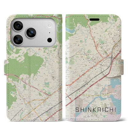 【新開地（兵庫県）】地図柄iPhoneケース（手帳タイプ）