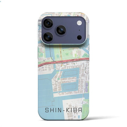 【新木場（東京都）】地図柄iPhoneケース（バックカバータイプ）