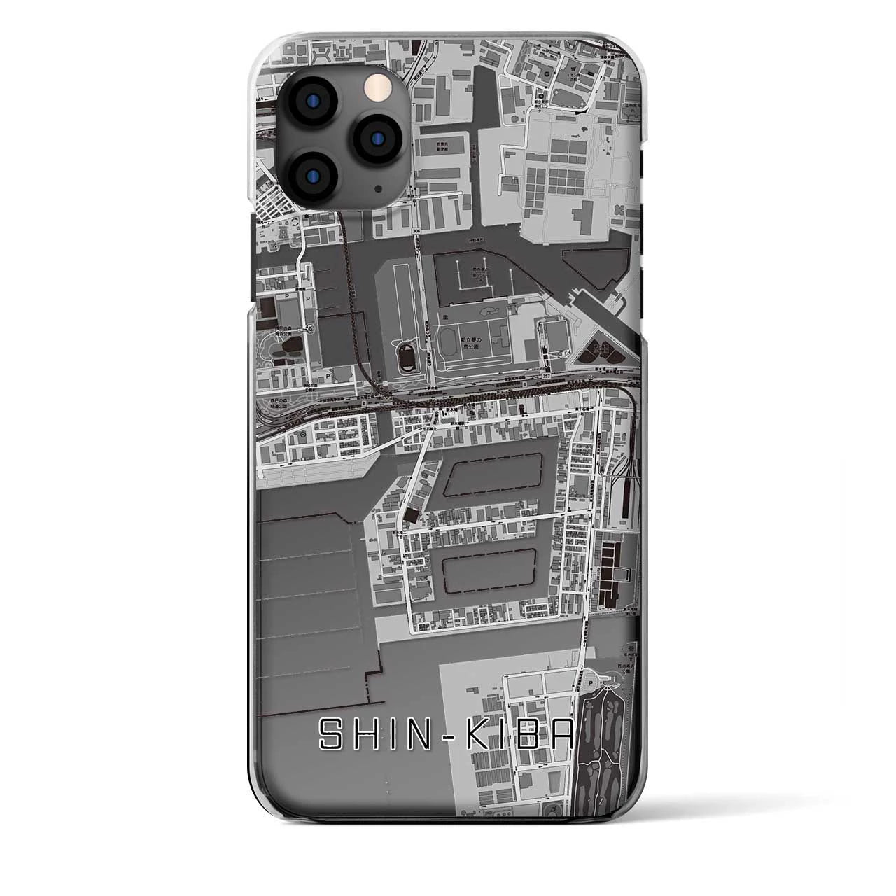 【新木場（東京都）】地図柄iPhoneケース（クリアタイプ）