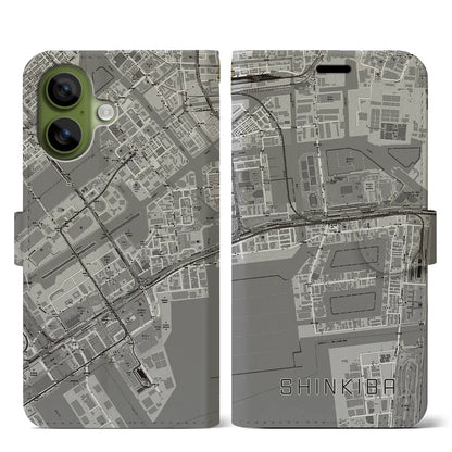 【新木場（東京都）】地図柄iPhoneケース（手帳タイプ）