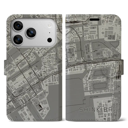 【新木場（東京都）】地図柄iPhoneケース（手帳タイプ）