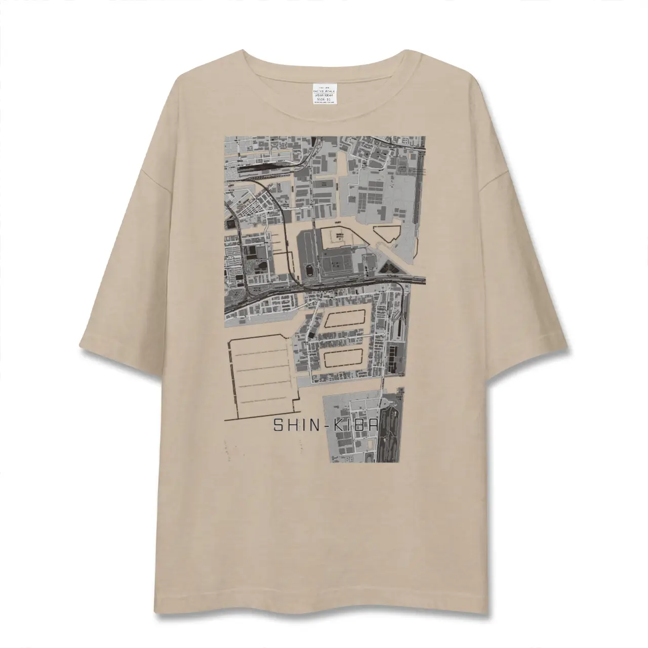 【新木場（東京都）】地図柄ビッグシルエットTシャツ