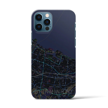 【新湊（富山県）】地図柄iPhoneケース（バックカバータイプ）