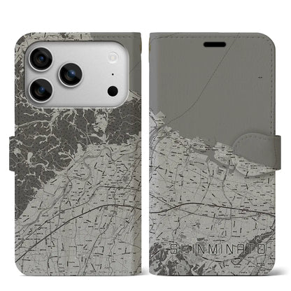 【新湊（富山県）】地図柄iPhoneケース（手帳タイプ）