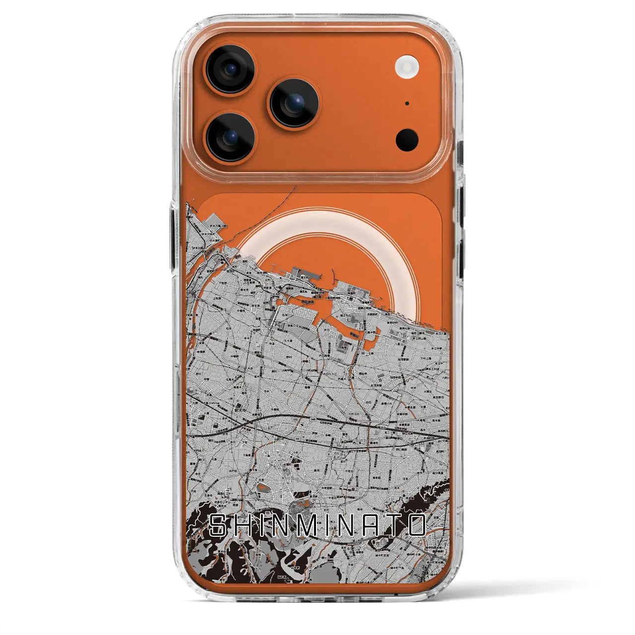 【新湊（富山県）】地図柄iPhoneケース（MagSafeタイプ）