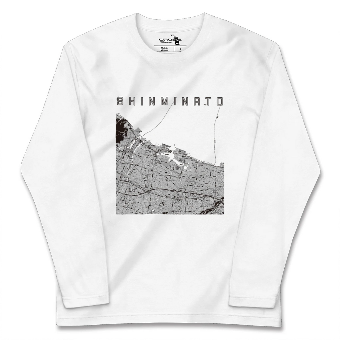 【新湊(富山県)】地図柄ロングスリーブTシャツ
