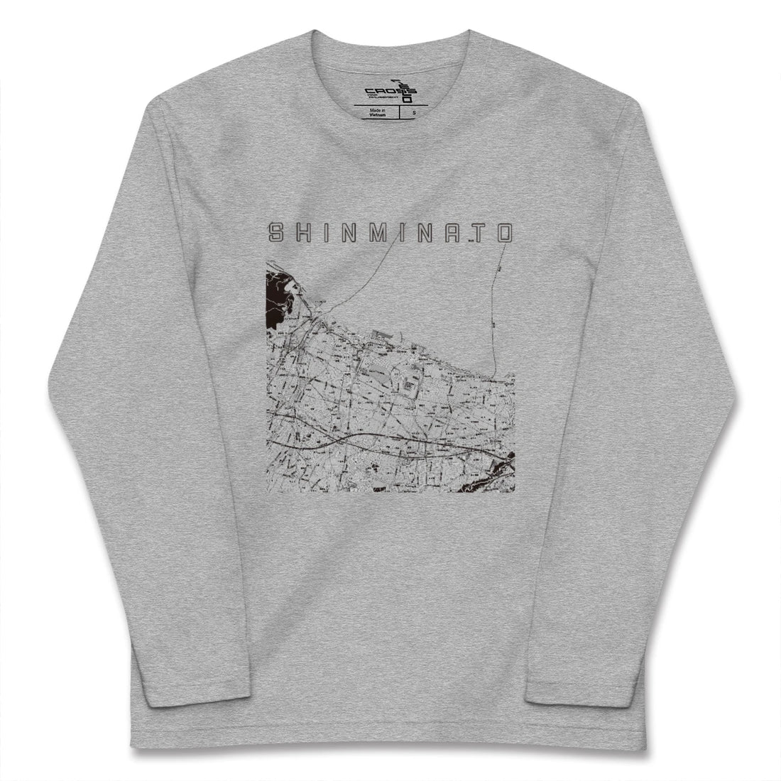 【新湊（富山県）】地図柄ロングスリーブTシャツ