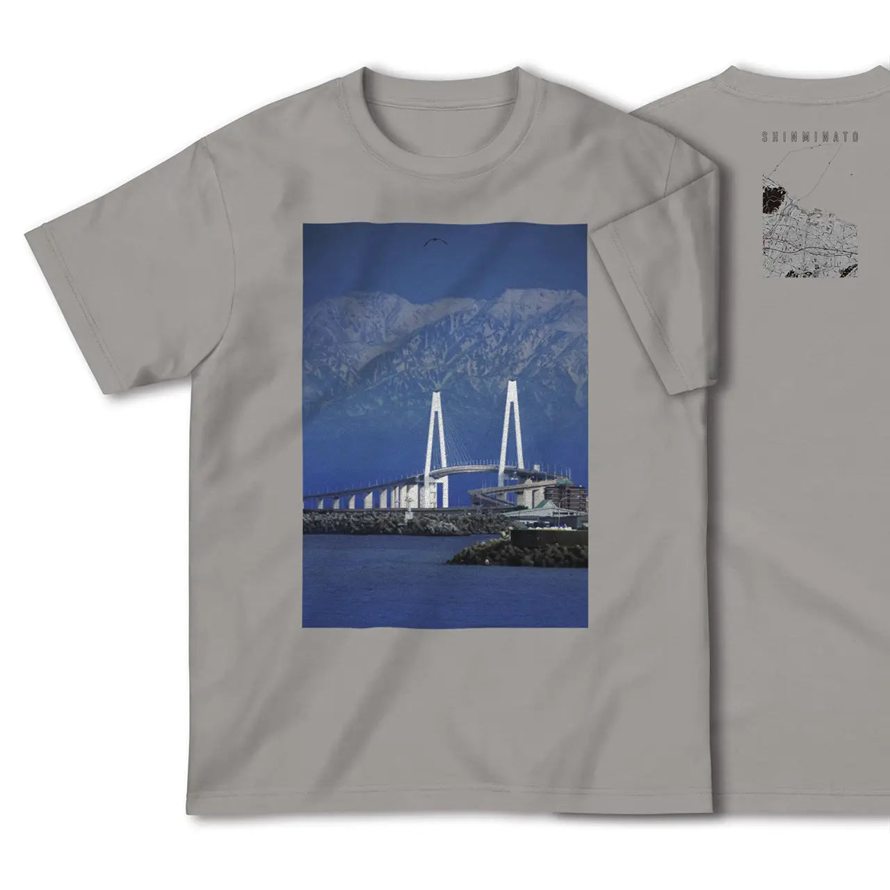 【新湊（富山県）】Map World ハイクオリティTシャツ