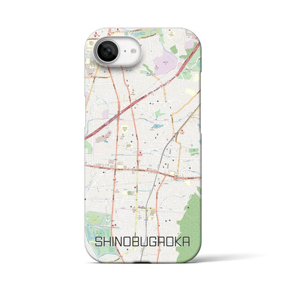 【忍ケ丘（大阪府）】地図柄iPhoneケース（バックカバータイプ）