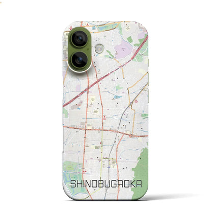 【忍ケ丘（大阪府）】地図柄iPhoneケース（バックカバータイプ）