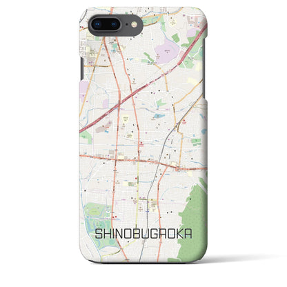 【忍ケ丘（大阪府）】地図柄iPhoneケース（バックカバータイプ）