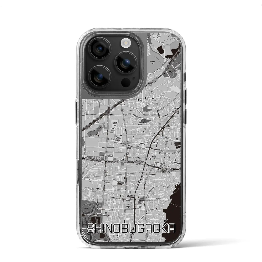【忍ケ丘（大阪府）】地図柄iPhoneケース（MagSafeタイプ）