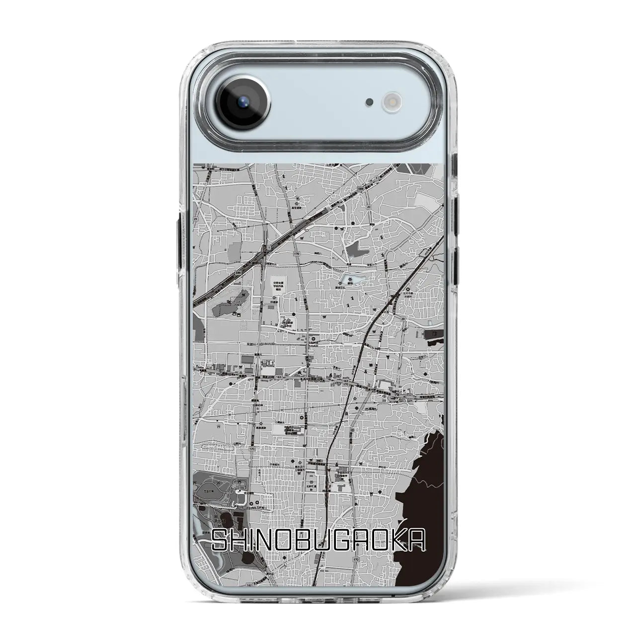 【忍ケ丘（大阪府）】地図柄iPhoneケース（MagSafeタイプ）