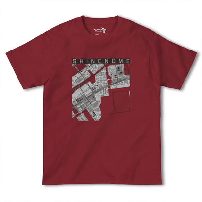 【東雲（東京都）】地図柄ヘビーウェイトTシャツ
