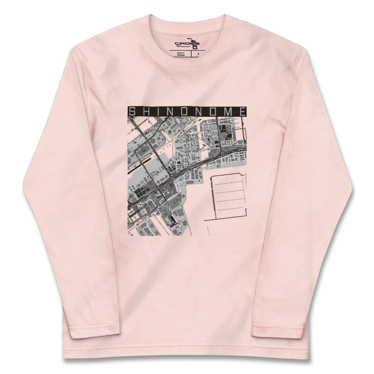 【東雲（東京都）】地図柄ロングスリーブTシャツ