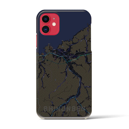 【新温泉（兵庫県）】地図柄iPhoneケース（バックカバータイプ）