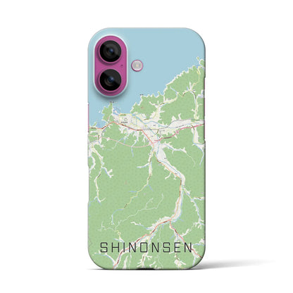 【新温泉（兵庫県）】地図柄iPhoneケース（バックカバータイプ）