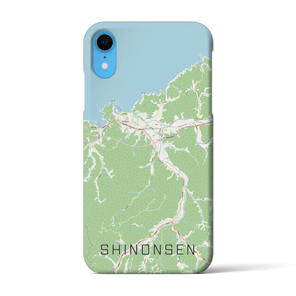 【新温泉（兵庫県）】地図柄iPhoneケース（バックカバータイプ）