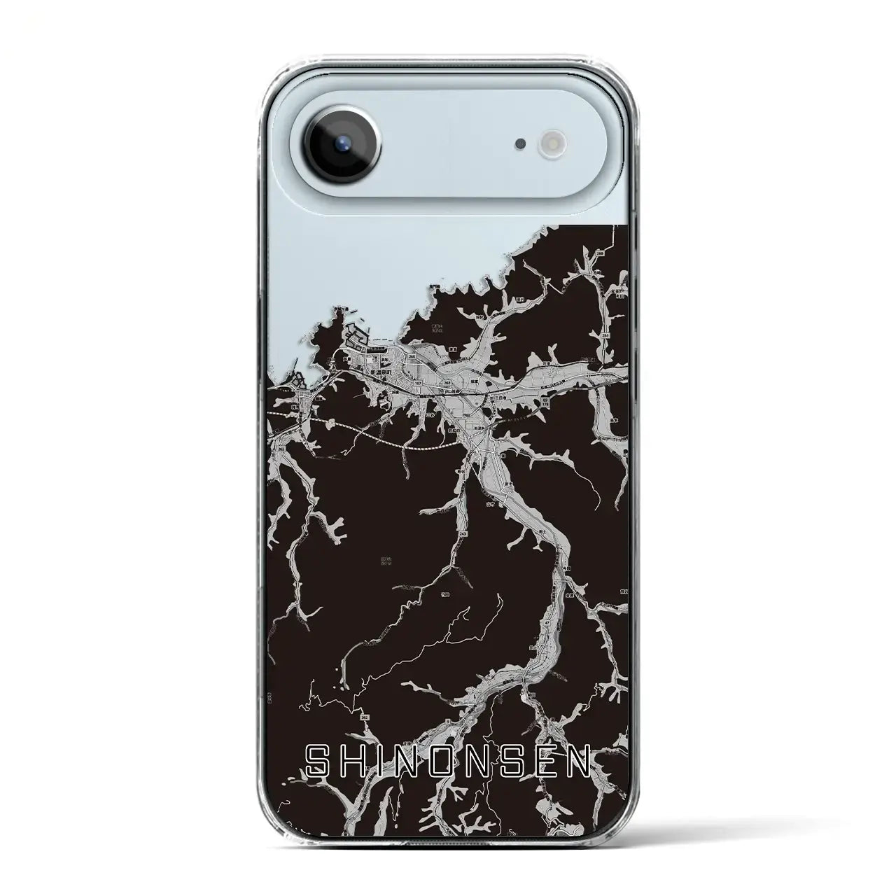 【新温泉（兵庫県）】地図柄iPhoneケース（クリアタイプ）