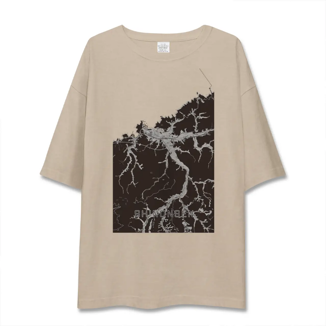 【新温泉（兵庫県）】地図柄ビッグシルエットTシャツ