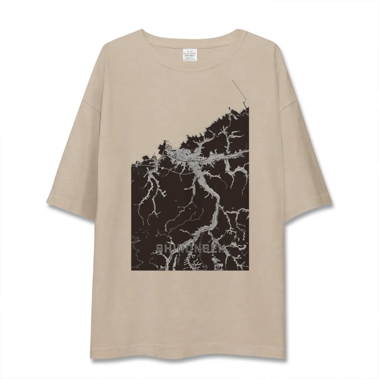 【新温泉（兵庫県）】地図柄ビッグシルエットTシャツ