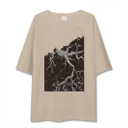 【新温泉（兵庫県）】地図柄ビッグシルエットTシャツ