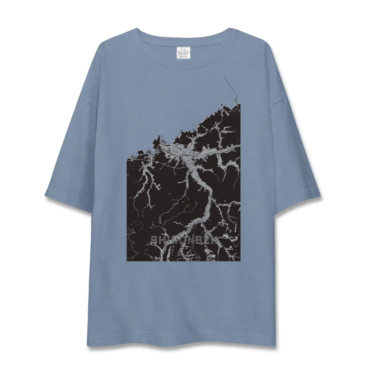 【新温泉（兵庫県）】地図柄ビッグシルエットTシャツ