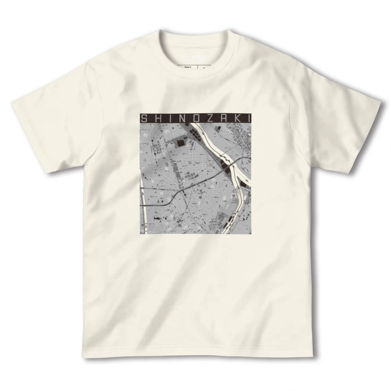 【篠崎（東京都）】地図柄ヘビーウェイトTシャツ