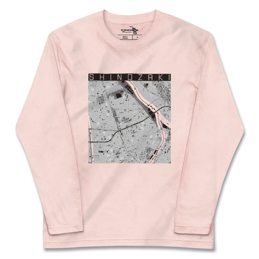 【篠崎(東京都)】地図柄ロングスリーブTシャツ