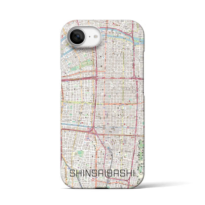 【心斎橋（大阪府）】地図柄iPhoneケース（バックカバータイプ）