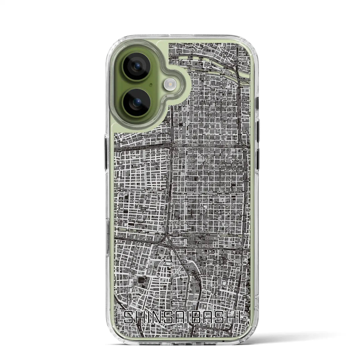 【心斎橋（大阪府）】地図柄iPhoneケース（MagSafeタイプ）