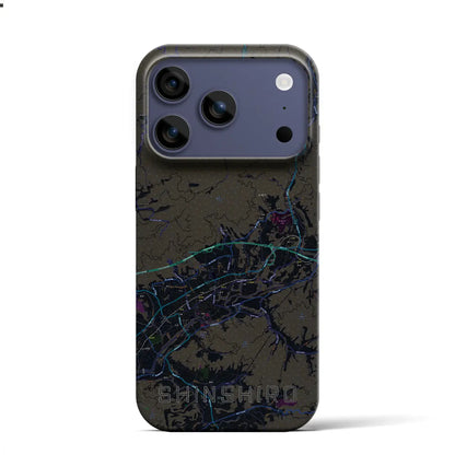 【新城（愛知県）】地図柄iPhoneケース（バックカバータイプ）