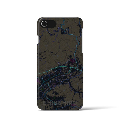 【新城（愛知県）】地図柄iPhoneケース（バックカバータイプ）