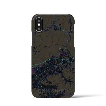 【新城（愛知県）】地図柄iPhoneケース（バックカバータイプ）