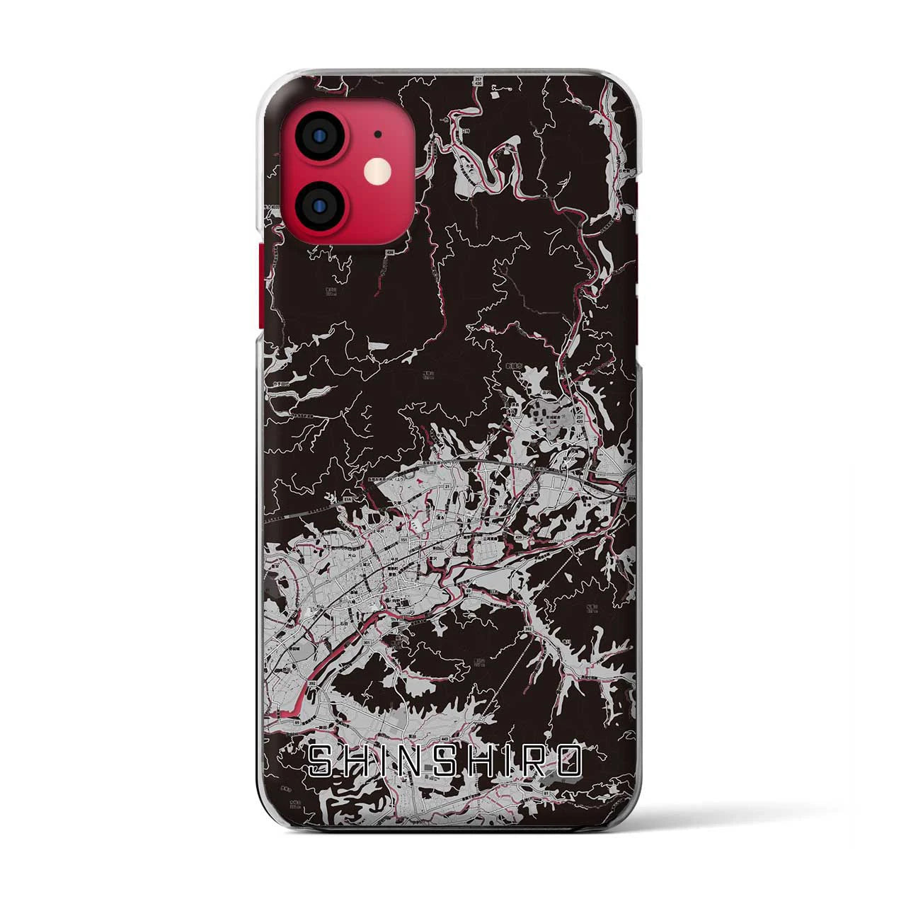 【新城（愛知県）】地図柄iPhoneケース（クリアタイプ）