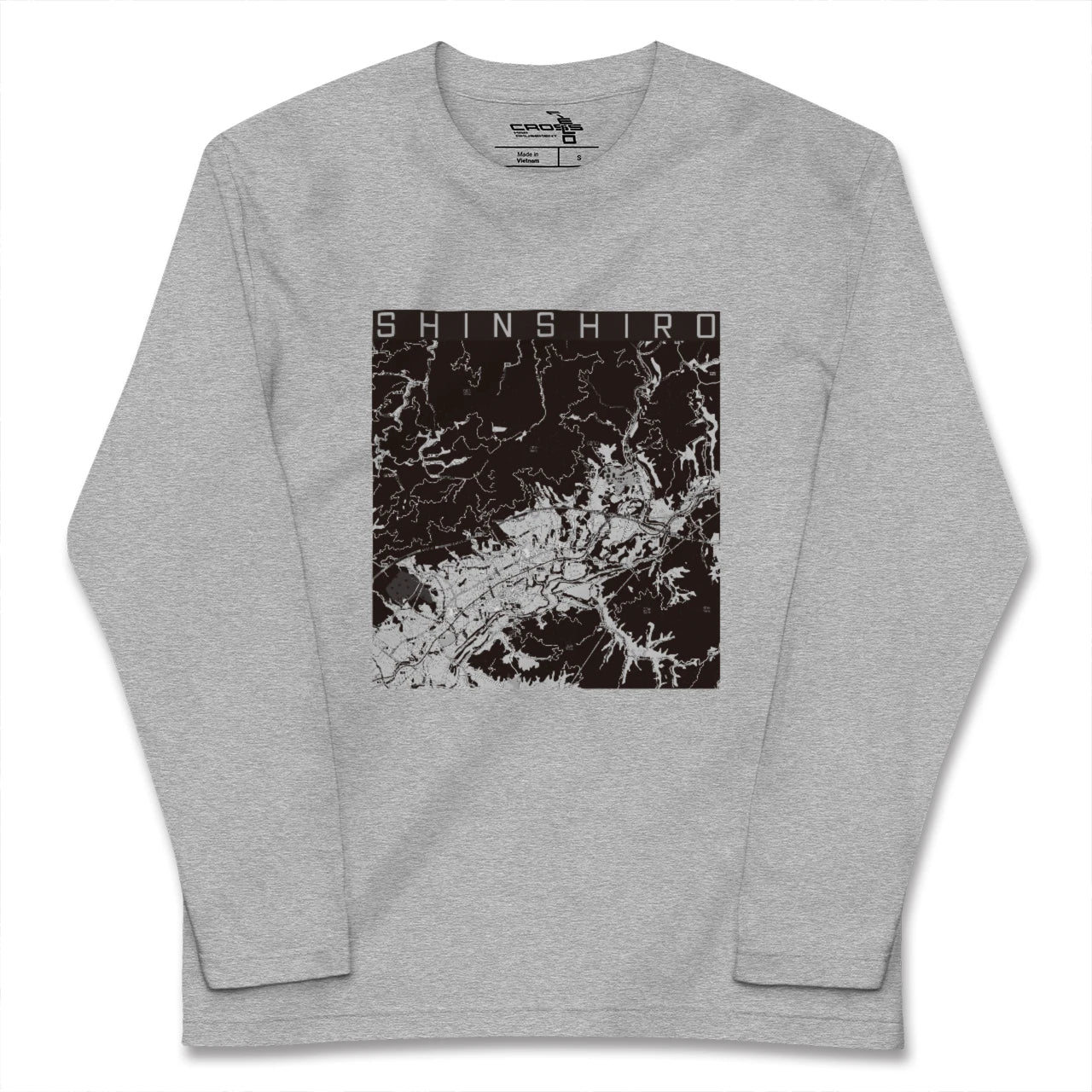 【新城（愛知県）】地図柄ロングスリーブTシャツ