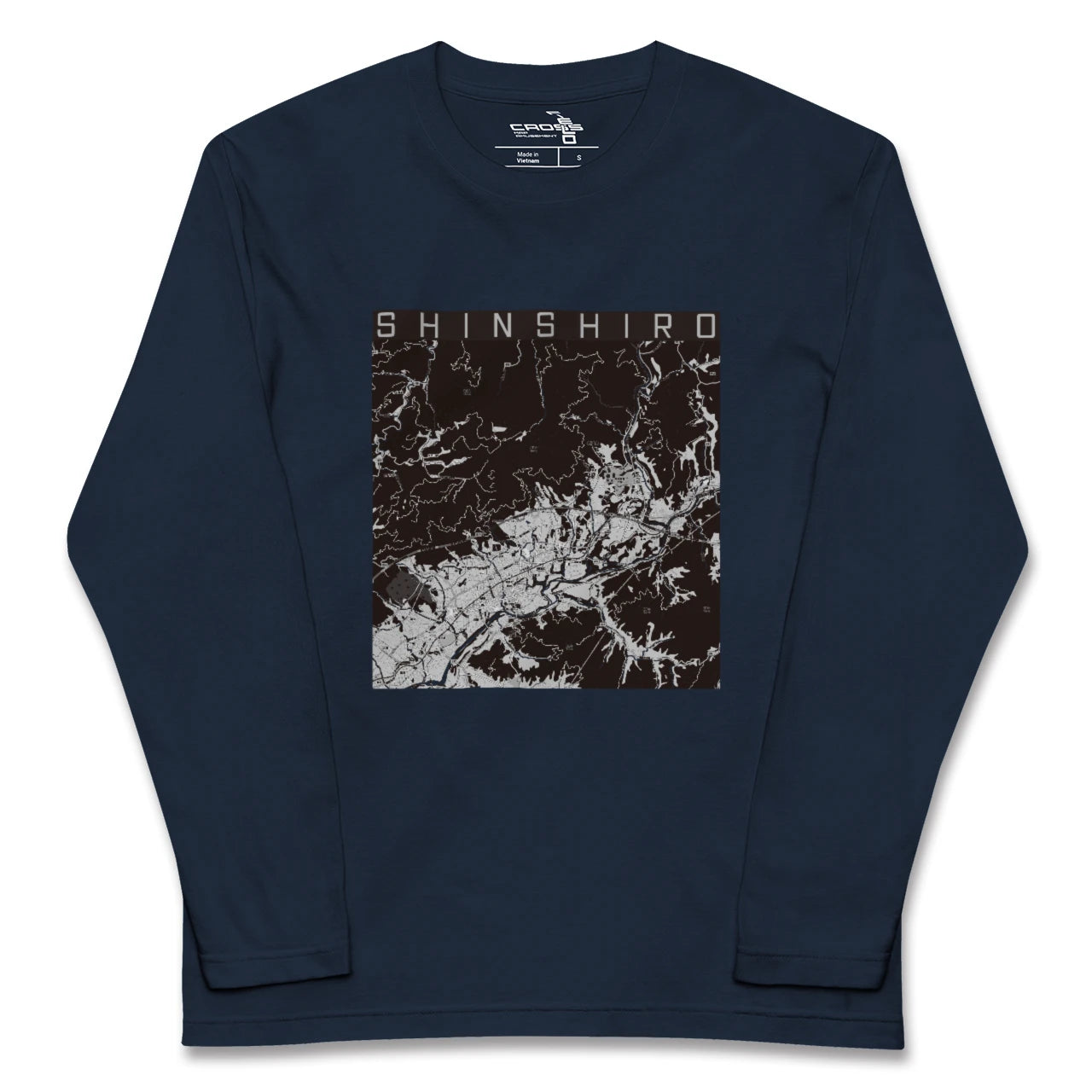 【新城（愛知県）】地図柄ロングスリーブTシャツ