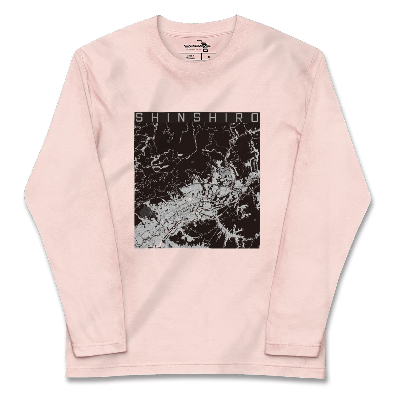 【新城（愛知県）】地図柄ロングスリーブTシャツ