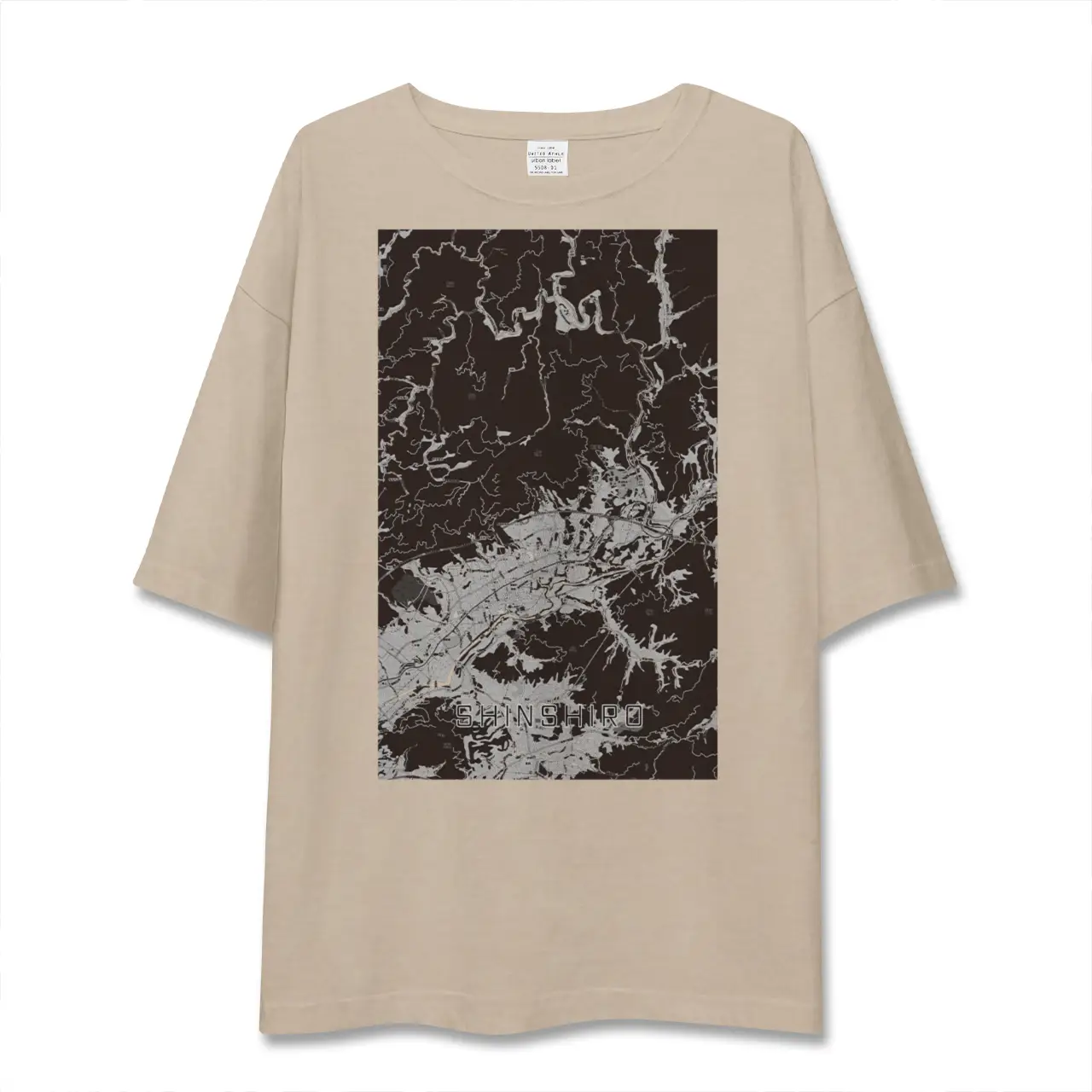 【新城（愛知県）】地図柄ビッグシルエットTシャツ