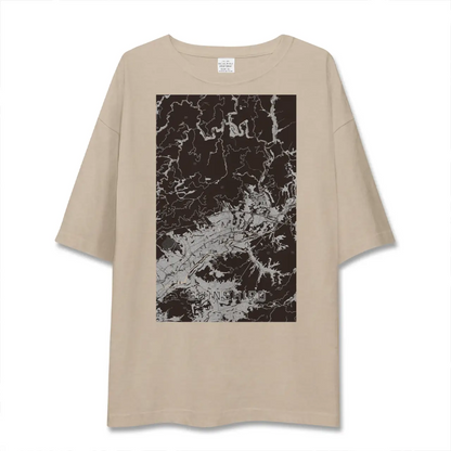【新城（愛知県）】地図柄ビッグシルエットTシャツ