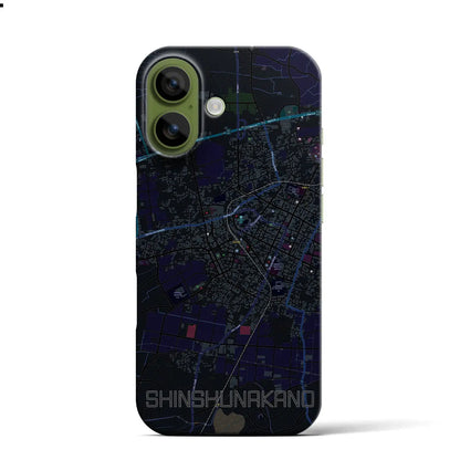 【信州中野（長野県）】地図柄iPhoneケース（バックカバータイプ）