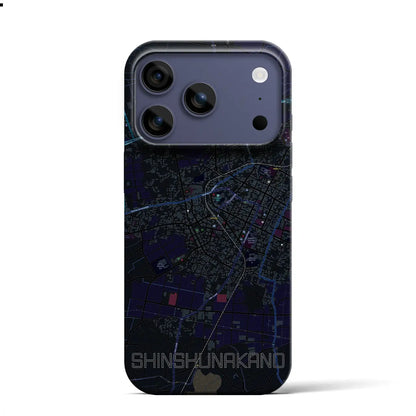 【信州中野（長野県）】地図柄iPhoneケース（バックカバータイプ）