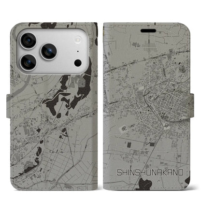 【信州中野（長野県）】地図柄iPhoneケース（手帳タイプ）