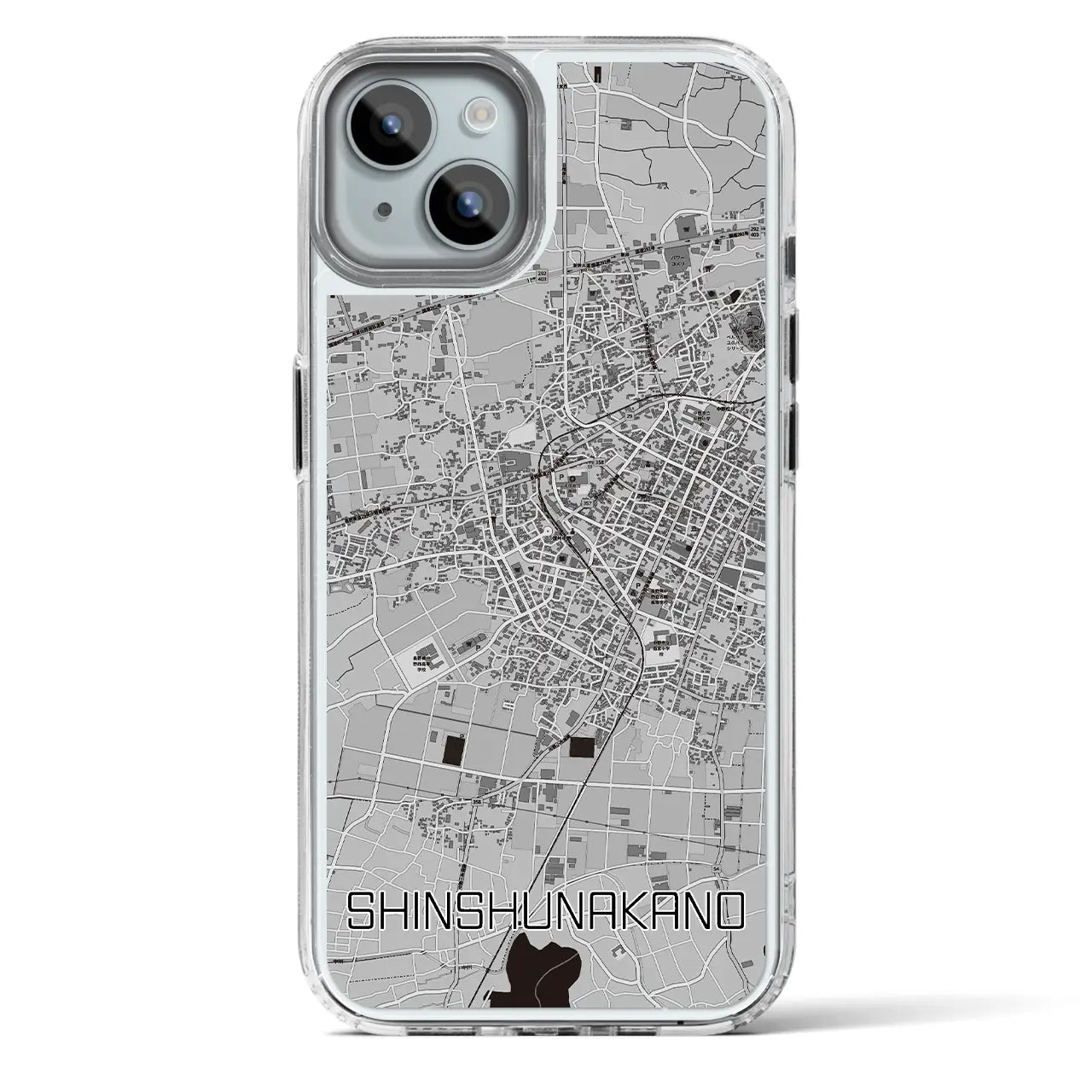 【信州中野（長野県）】地図柄iPhoneケース（MagSafeタイプ）