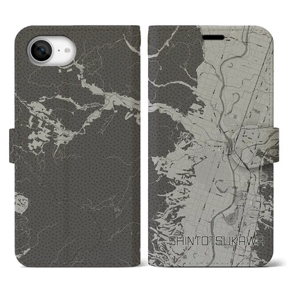 【新十津川（北海道）】地図柄iPhoneケース（手帳タイプ）