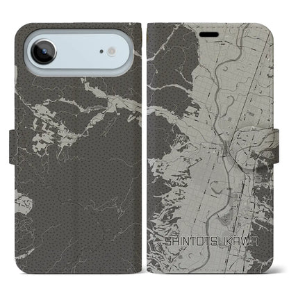 【新十津川（北海道）】地図柄iPhoneケース（手帳タイプ）